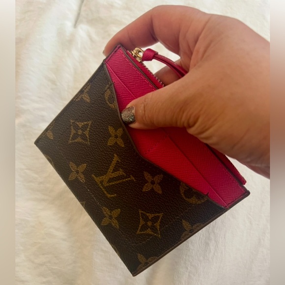 👑✅PRICE FIRM✅ Brown and Pink Fashion Monogram Card Case. Brand New! - Picture 3 of 15